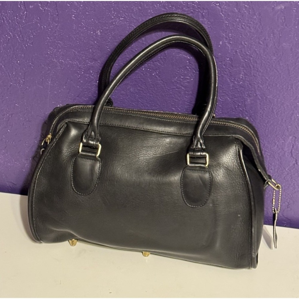 Vintage Coach Leather Broadway Satchel Bag Made In USA Tote 70s Bonnie Cashin